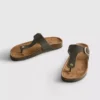 Mulesandaler med T-bar og spenne