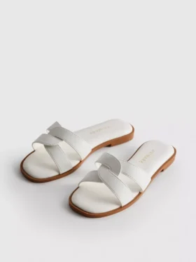 Mulesandaler med vridd rem