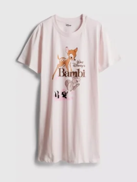 Nattkjole med grafisk trykk av Disneys Bambi