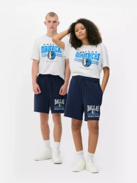 NBA Dallas Mavericks shorts med snøring