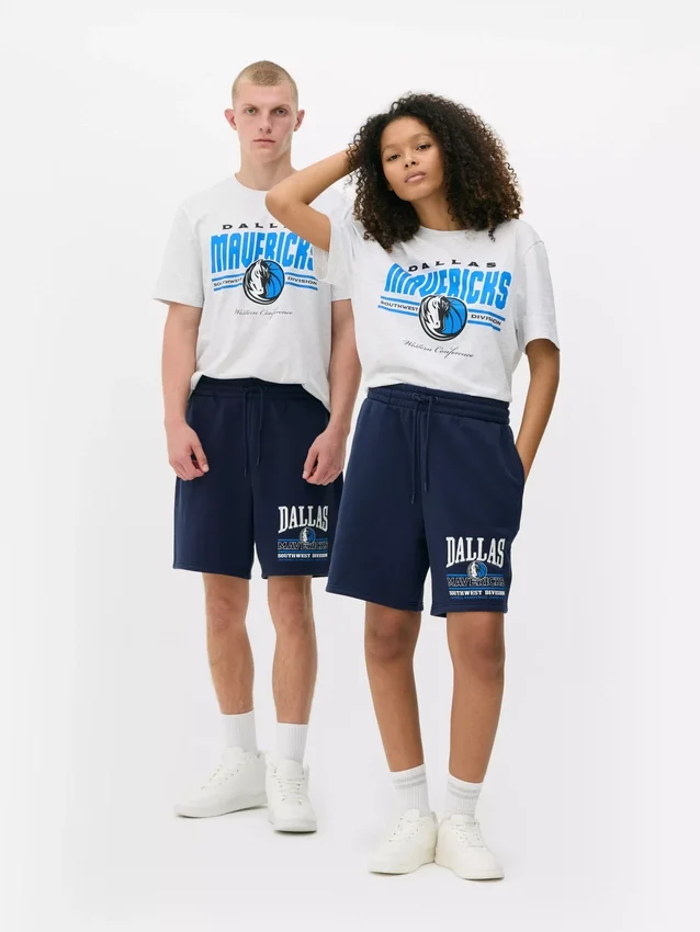 NBA Dallas Mavericks shorts med snøring