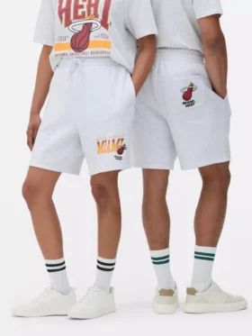NBA Miami Heat shorts med snøring