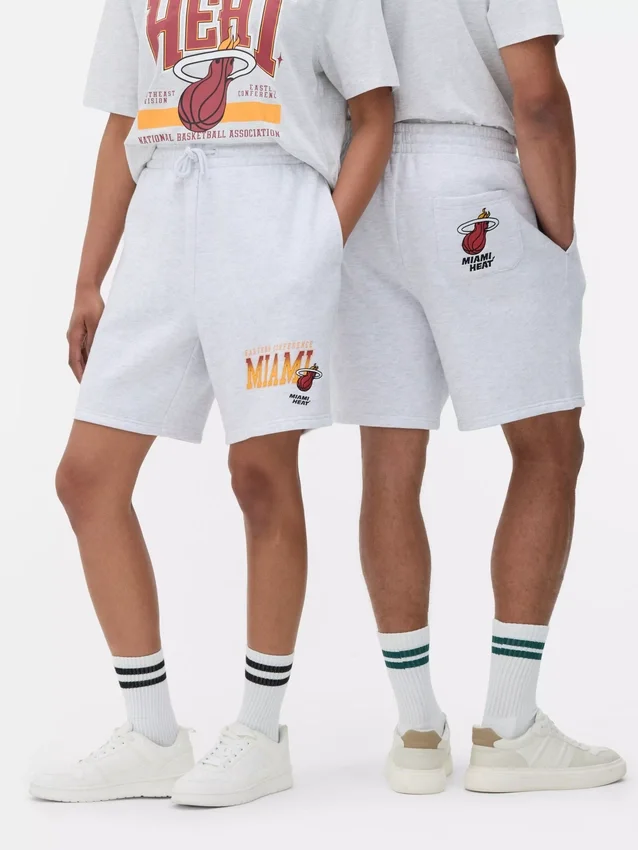 NBA Miami Heat shorts med snøring
