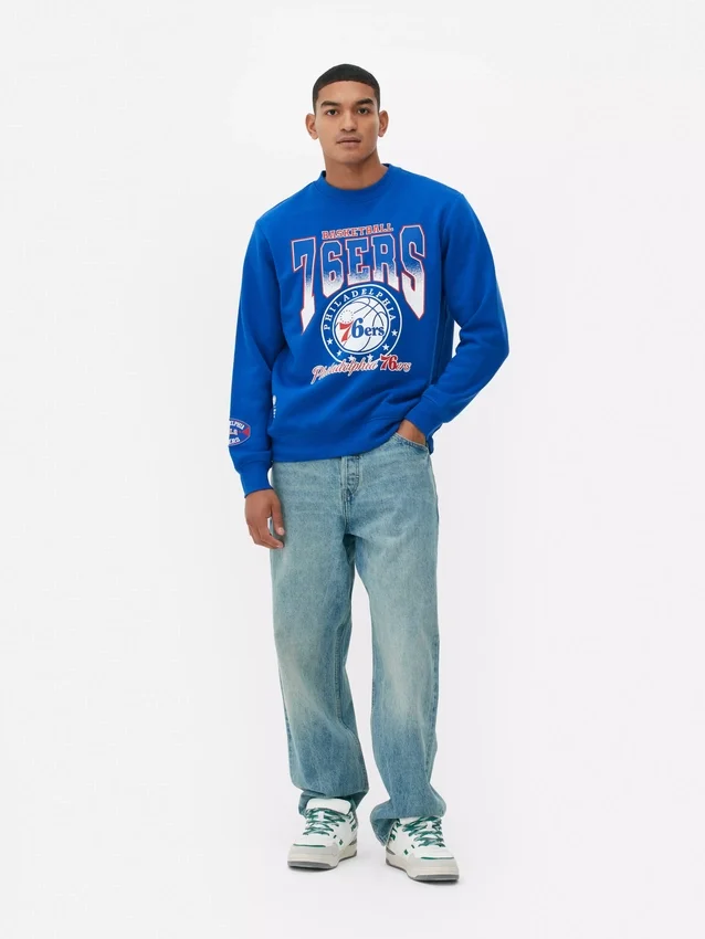 NBA Philadelphia 76ers-genser med grafisk trykk