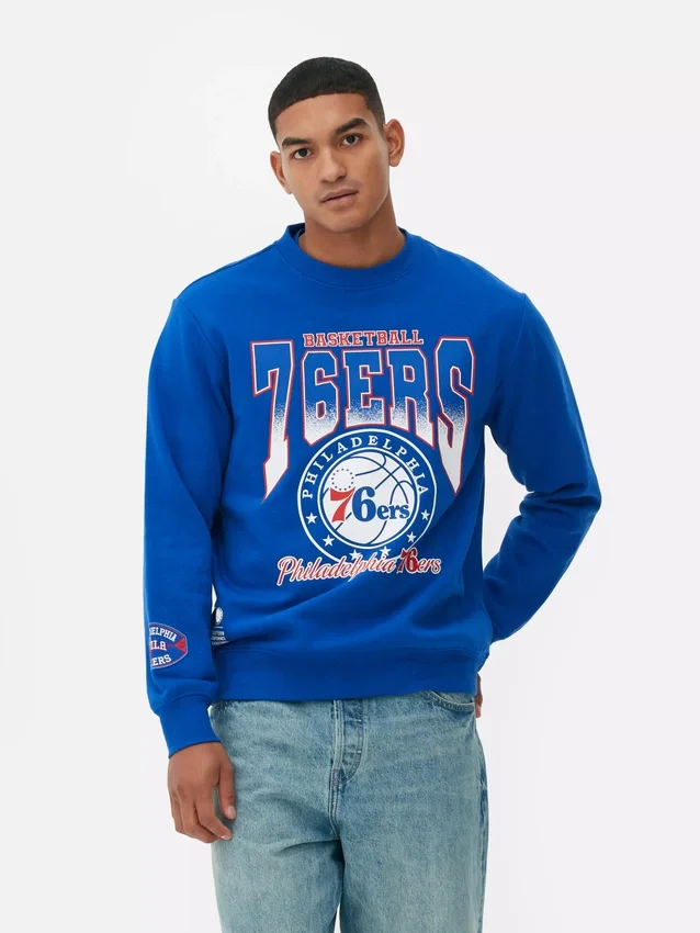 NBA Philadelphia 76ers-genser med grafisk trykk