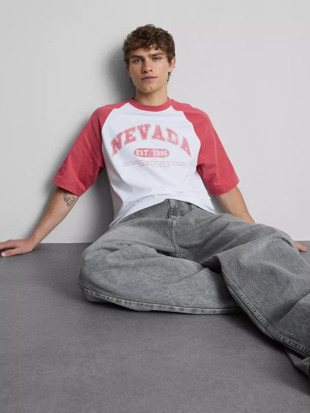 Nevada raglan-T-skjorte