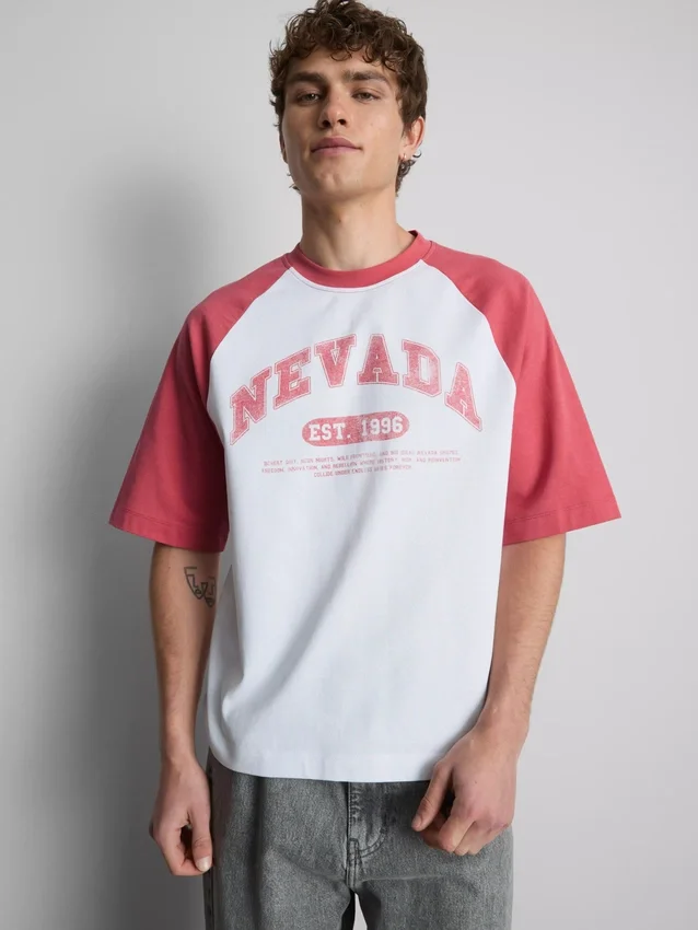Nevada raglan-T-skjorte