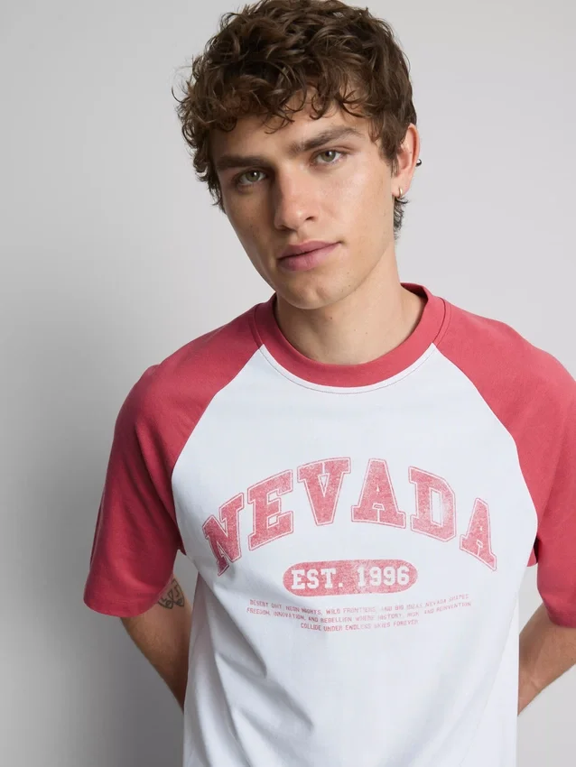 Nevada raglan-T-skjorte