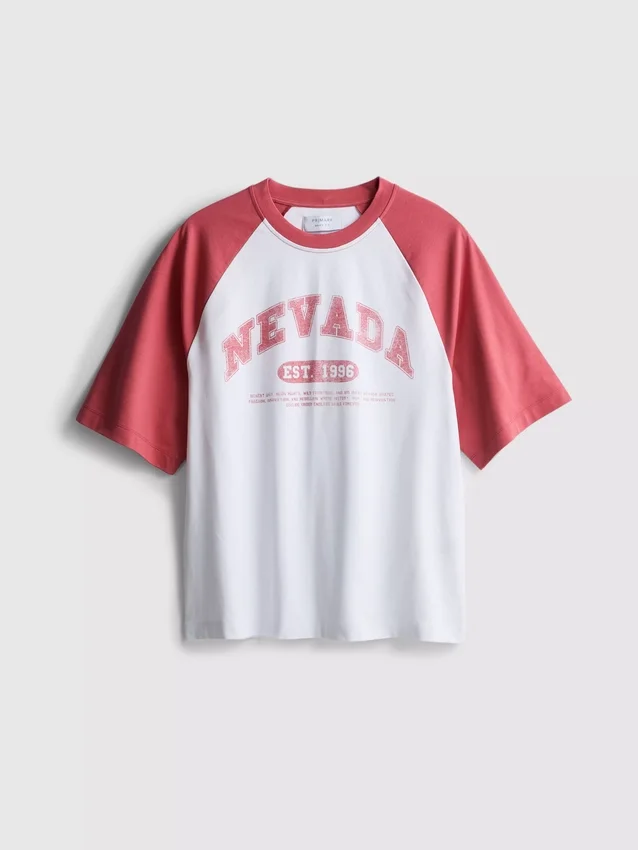 Nevada raglan-T-skjorte