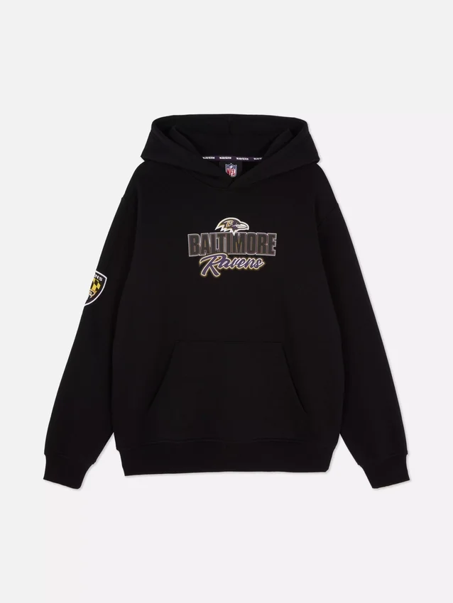 NFL Baltimore Ravens-hettegenser med trykk
