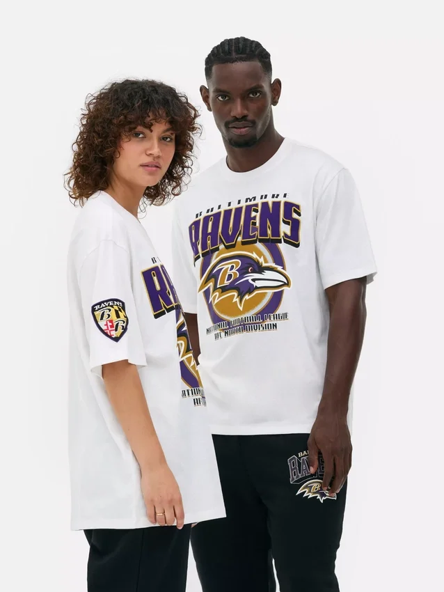 NFL Baltimore Ravens-logo-T-skjorte