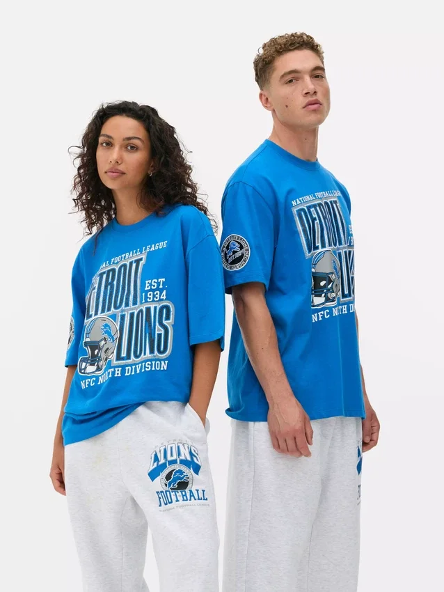 NFL Detroit Lions-skjorte med trykk