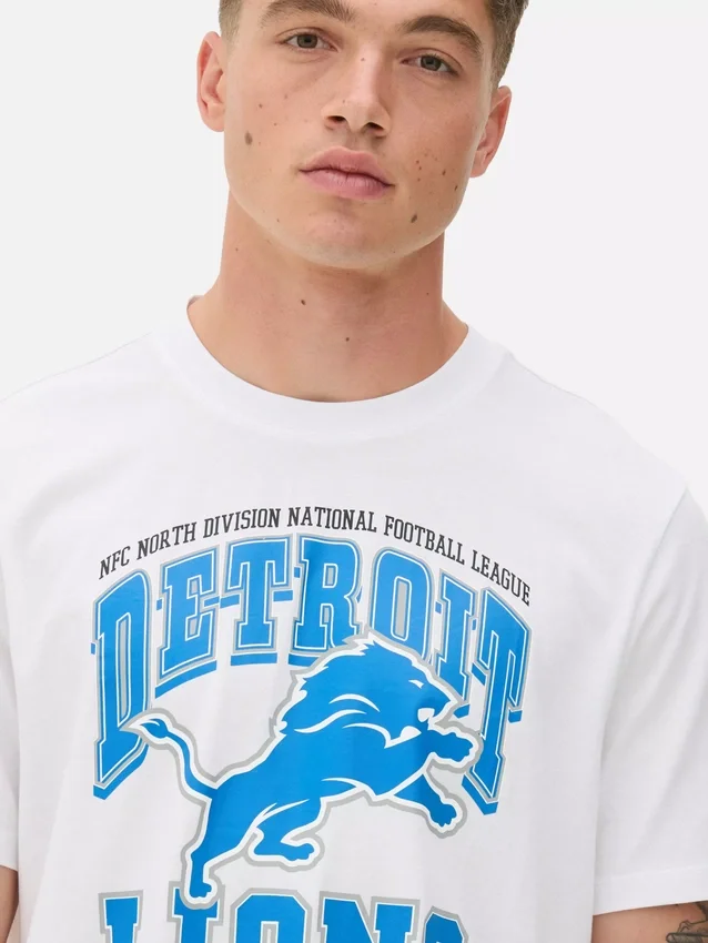 NFL Detroit Lions-skjorte med trykk