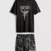 Nirvana kort pysjamassett