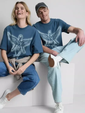 Nirvana-T-skjorte med englemotiv