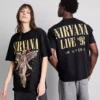 Nirvana-T-skjorte med englemotiv