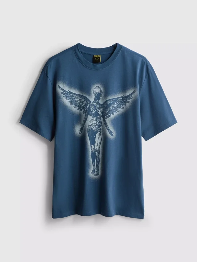 Nirvana-T-skjorte med englemotiv