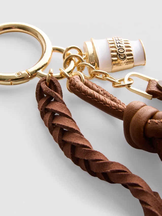 Nøkkelring med hundepose-anheng