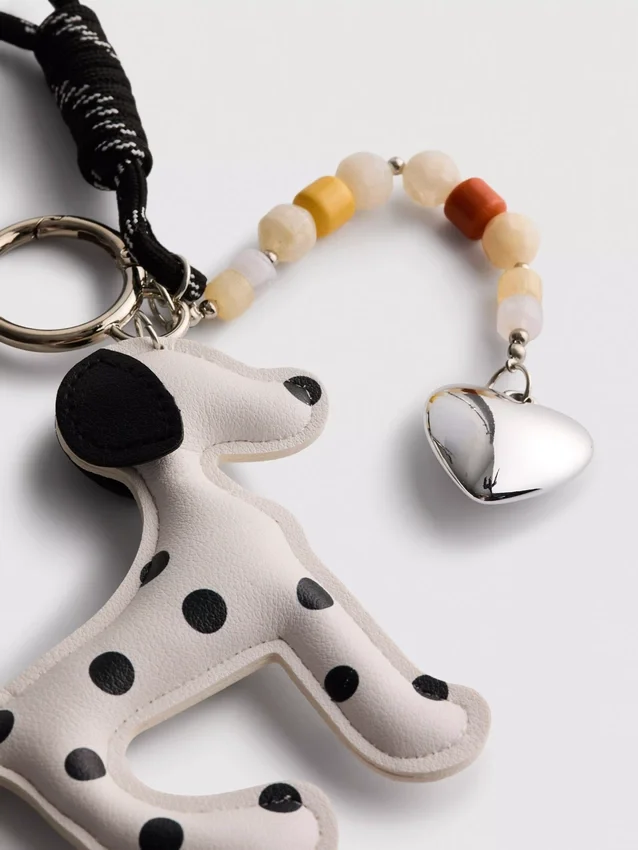 Nøkkelring med hundesmykke