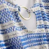 O-ring-heklet strandkjole med striper