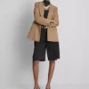 Oversized blazer med én rad knapper