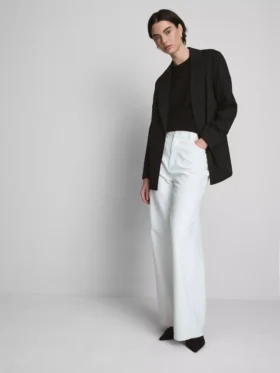 Oversized blazer med én rad knapper