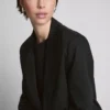 Oversized blazer med én rad knapper