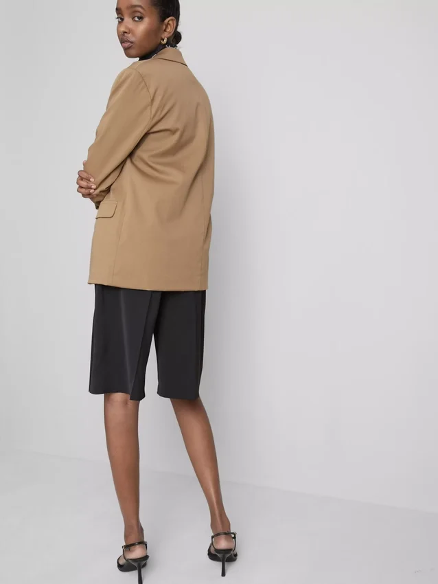 Oversized blazer med én rad knapper