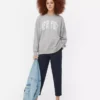 Oversized genser med grafisk trykk fra New York
