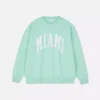 Oversized genser med «Miami»-skrift