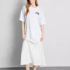 Oversized grafisk boyfriend-T-skjorte i bomull