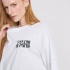 Oversized grafisk boyfriend-T-skjorte i bomull