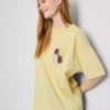 Oversized grafisk boyfriend-T-skjorte i bomull