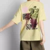 Oversized grafisk boyfriend-T-skjorte i bomull