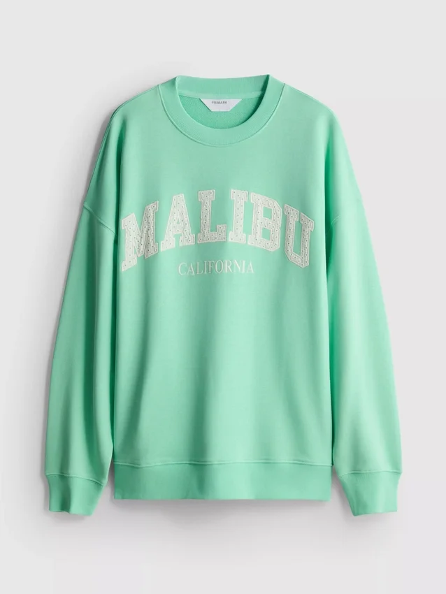 Oversized Malibu-genser med høyt bomullsinnhold