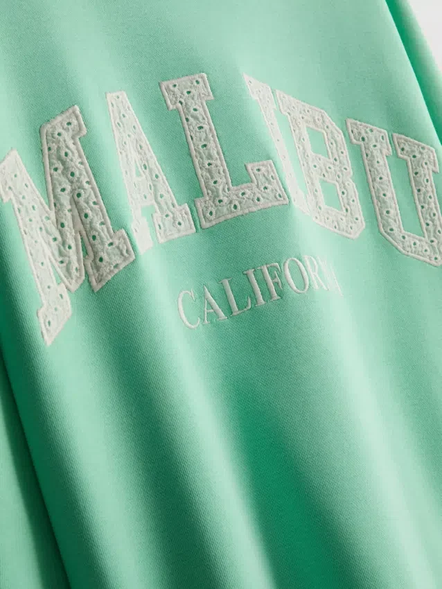 Oversized Malibu-genser med høyt bomullsinnhold