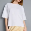 Oversized T-skjorte i bomull