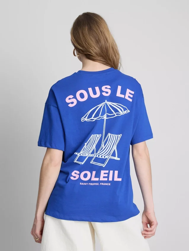 Oversized T-skjorte med Soleil-trykk