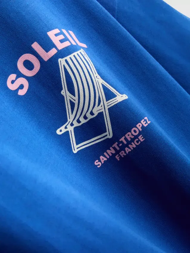 Oversized T-skjorte med Soleil-trykk