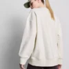 Oversized treningsgenser i bomullsrik blanding