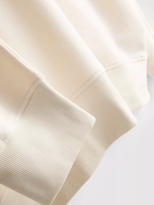 Oversized treningsgenser i bomullsrik blanding