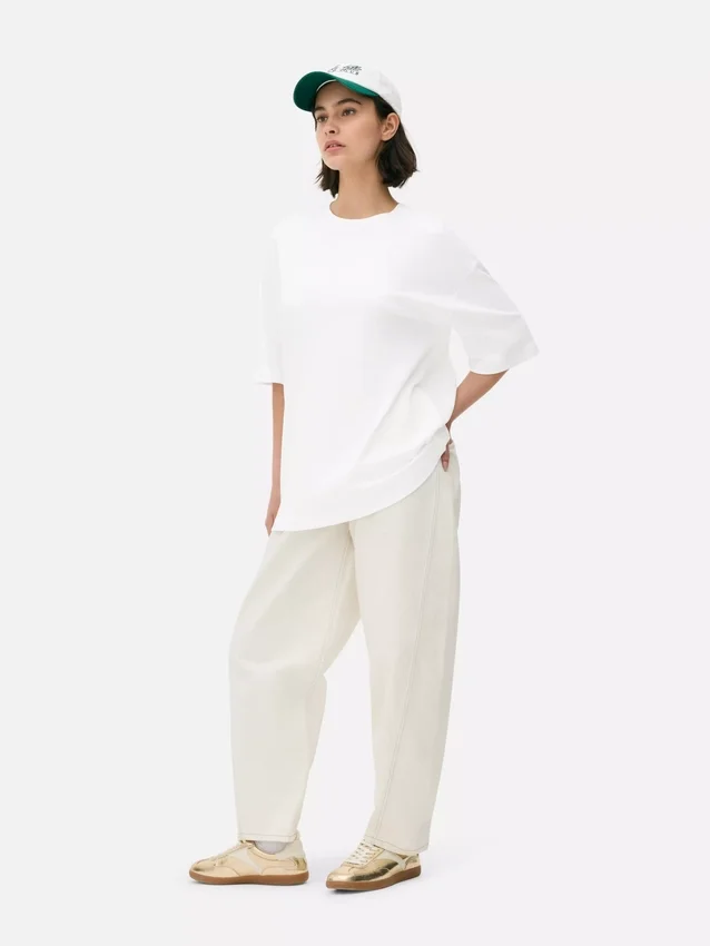 Oversized, uunnværlig jersey-T-skjorte