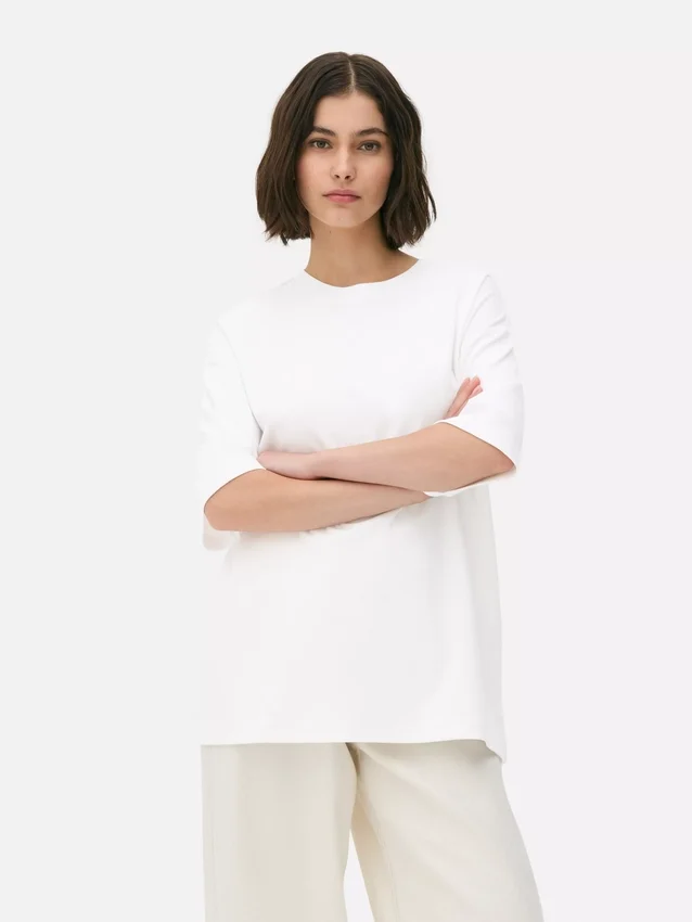 Oversized, uunnværlig jersey-T-skjorte