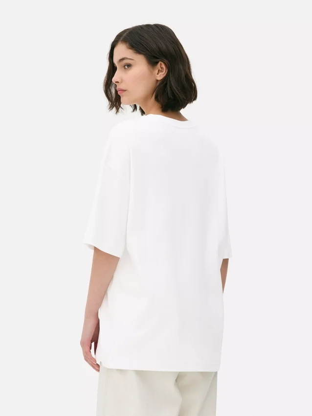 Oversized, uunnværlig jersey-T-skjorte