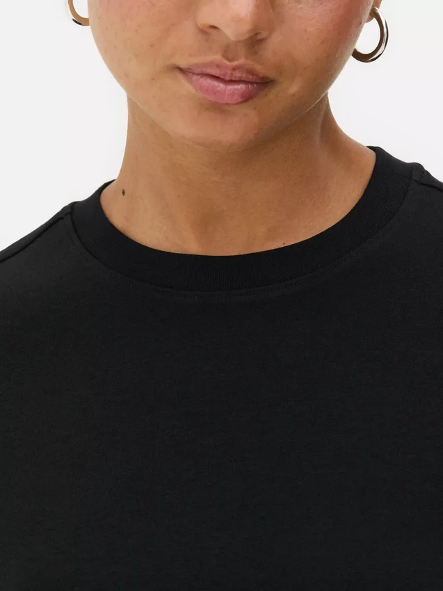 Oversized, uunnværlig jersey-T-skjorte
