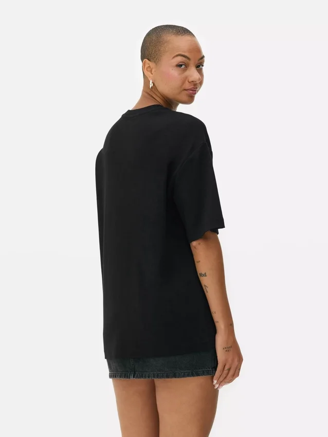 Oversized, uunnværlig jersey-T-skjorte