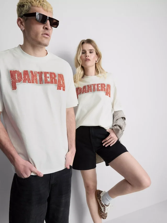 Pantera-T-skjorte med grafisk motiv