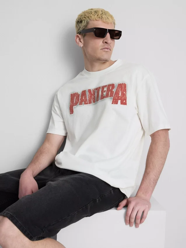 Pantera-T-skjorte med grafisk motiv