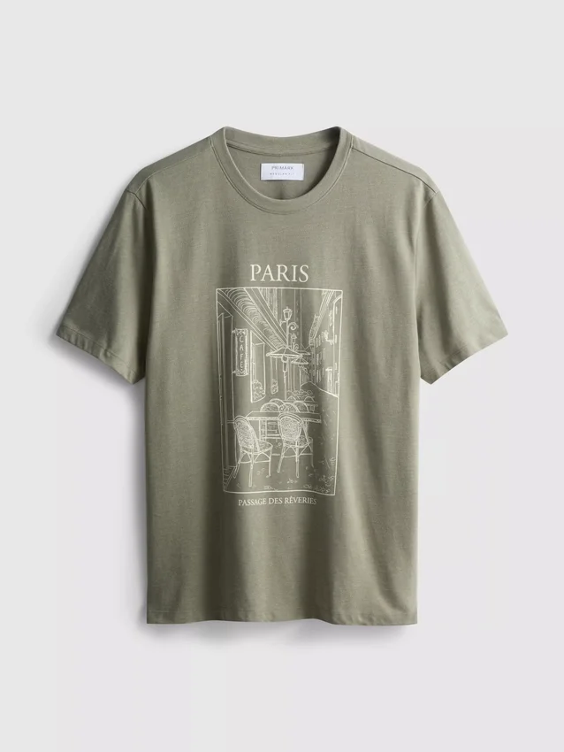 Paris-T-skjorte med grafisk trykk