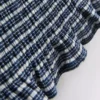 Paula Echevarría bandeau-top i gingham med volanger